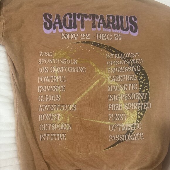 Sagittarius Sweatshirt XS NWOT - Picture 5 of 6